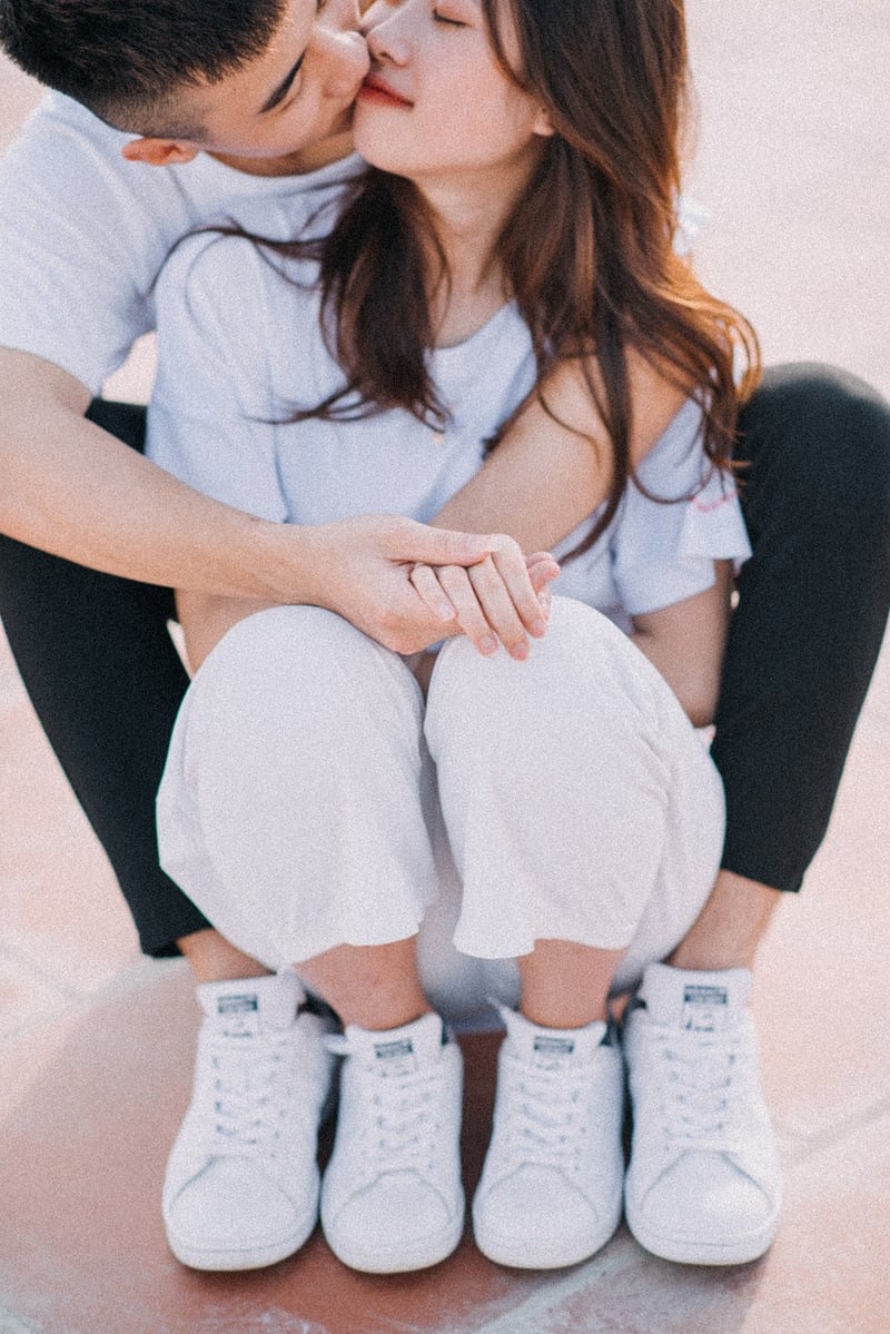 Couple in Love at Sunset